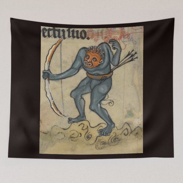 Item preview, Medieval Creature with Bow Meme designed and sold by VintageManiac.