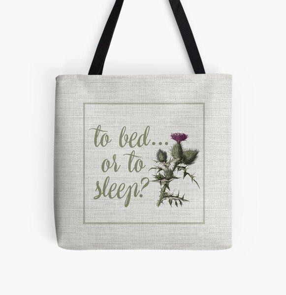 outlander scottish thistle All Over Print Tote Bag