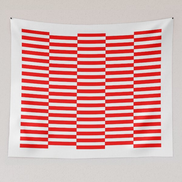 Item preview, Strips - red and white. designed and sold by K.S ART.
