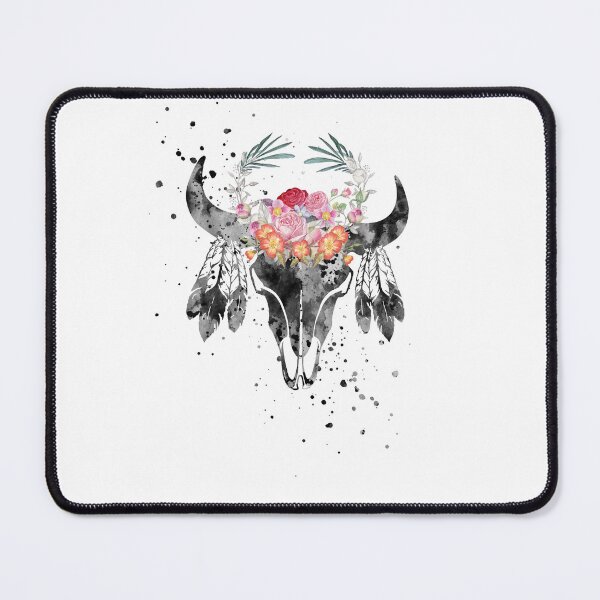 Item preview, Native American Buffalo skull designed and sold by Rosaliartbook.