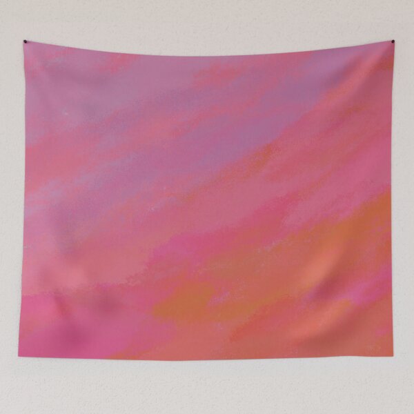 Artikelvorschau, Helles pinkfarbenes pfirsichfarbenes rosa sonniges orange Muster entworfen und verkauft von strongpurpose.