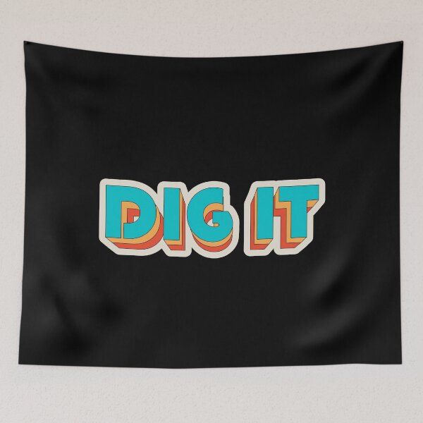 Item preview, Dig it retro vintage lettering designed and sold by Rev-Style.