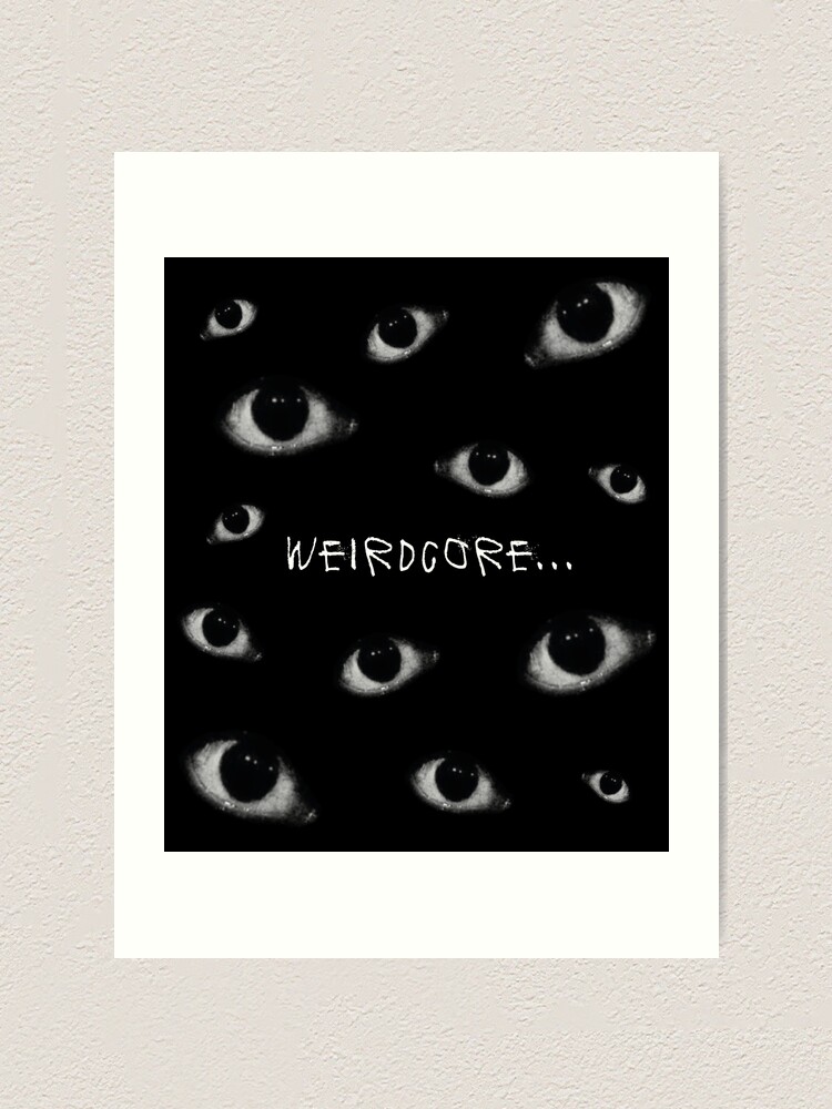 Weirdcore Aesthetic Eye Metal Sign Printing Classic Wall Custom