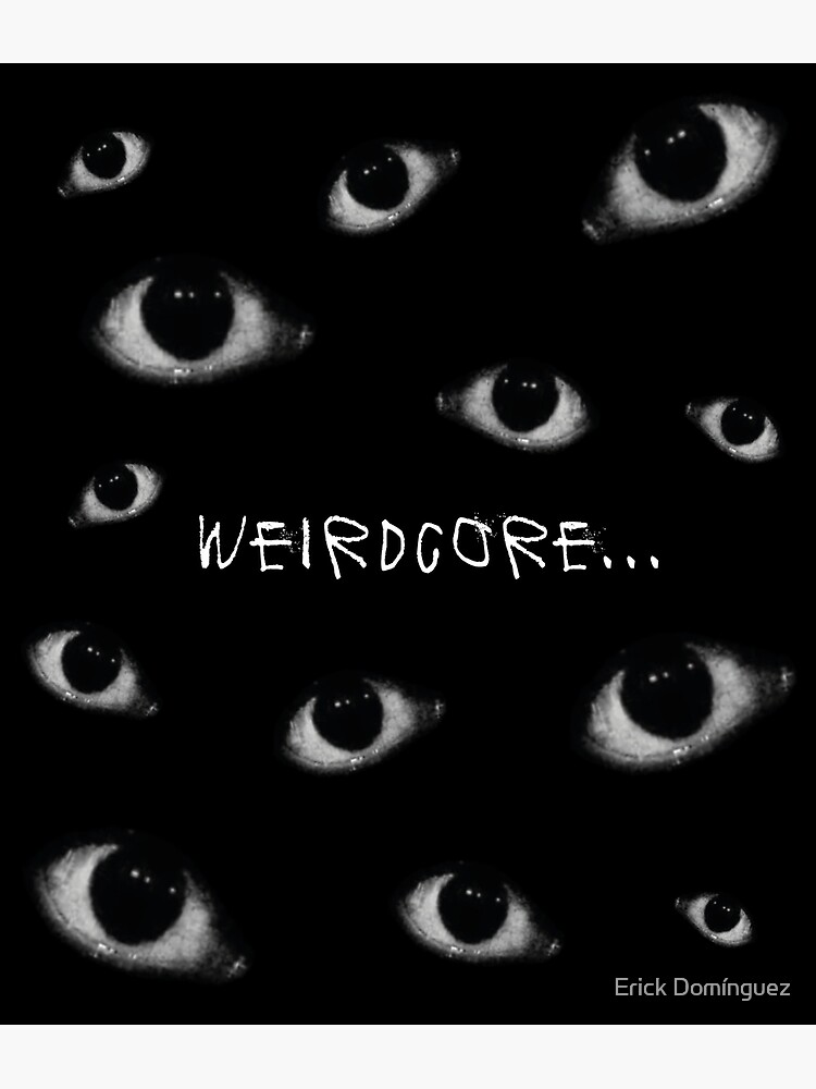 weirdcore dreamcore eye aesthetic Art Print for Sale by Burninggra55