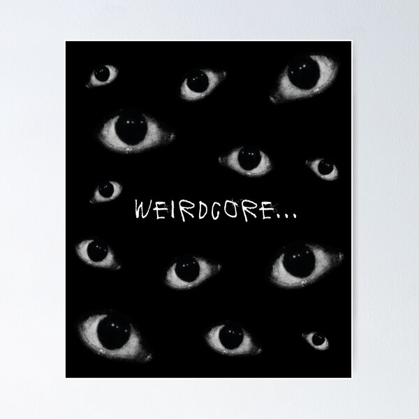 weirdcore dreamcore eye aesthetic Art Print for Sale by Burninggra55