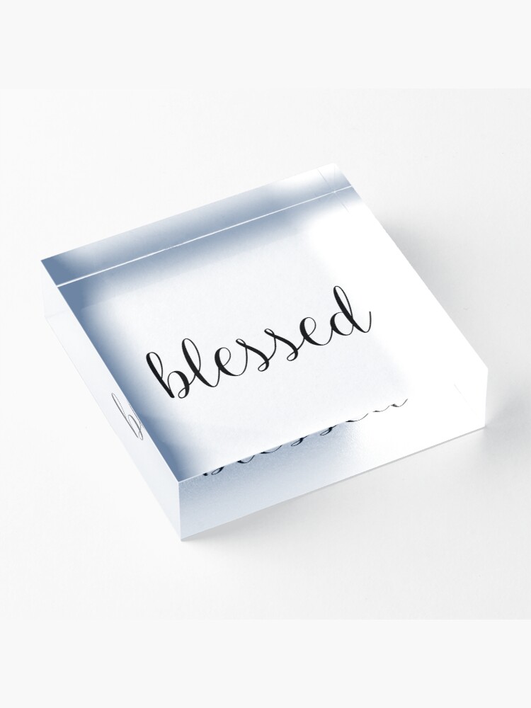 Alternate view of Blessed Acrylic Block