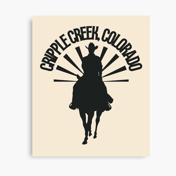 Item preview, Retro Cripple Creek Colorado Cowboy – Black designed and sold by WesternLocales.