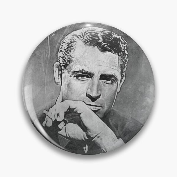 Item preview, Cary Grant Art - watercolor bw - D14 designed and sold by DecoVintage.