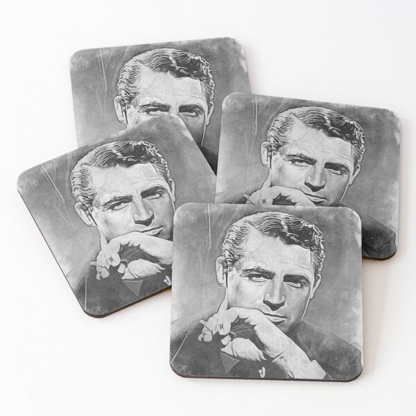 Item preview, Cary Grant Art - watercolor bw - D14 designed and sold by DecoVintage.