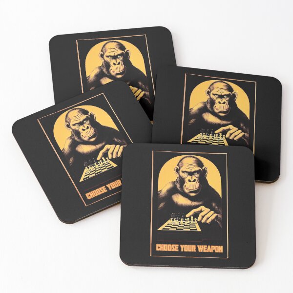 Item preview, Monkey Chess Player designed and sold by TheSamuraiCat.