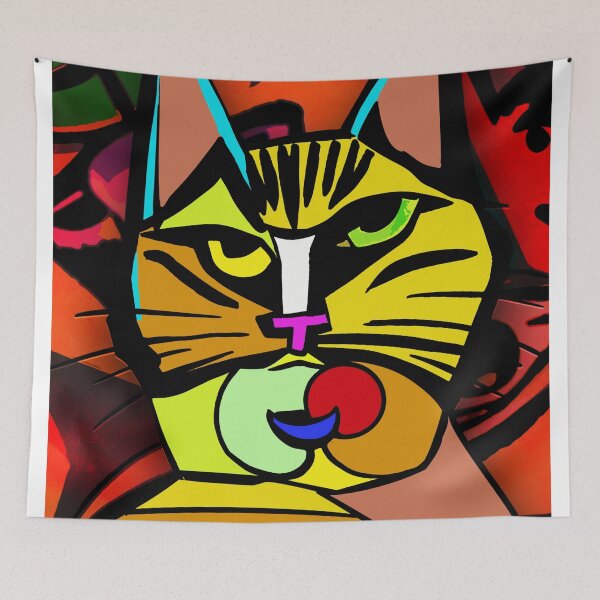 Item preview, Unimpressed cat artwork  designed and sold by TipTopTapo.