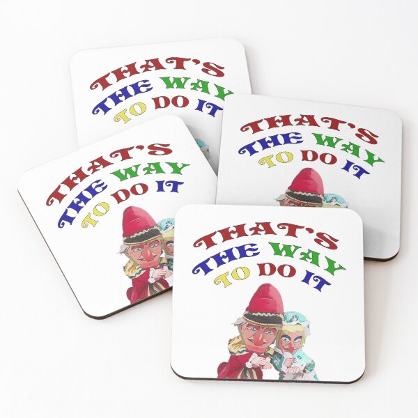 Item preview, Punch and Judy illustration with "That's the way to do it" words.  designed and sold by janesg.