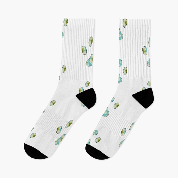 Item preview, Cat paw with Briony flower pattern in light blue on white designed and sold by Encie-Designs.