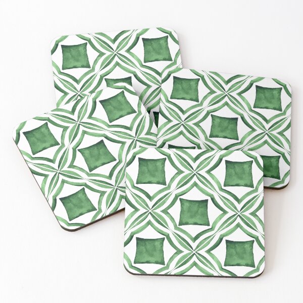 Item preview, Dark Green Portuguese Pattern designed and sold by WoodenT.