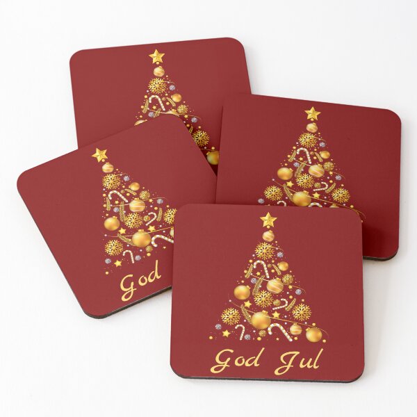 Item preview, GOD JUL Sweden Christmas Tree Happy Christmas designed and sold by MagicBoutique.