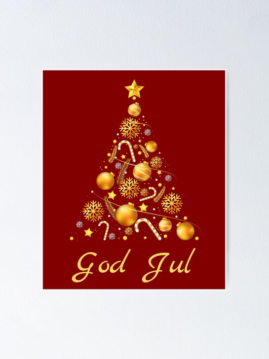 Sweden＊GOD JUL＊Christmas tapestry・* Hand Embroidered Christmas Tapestry Hand-embroidered With