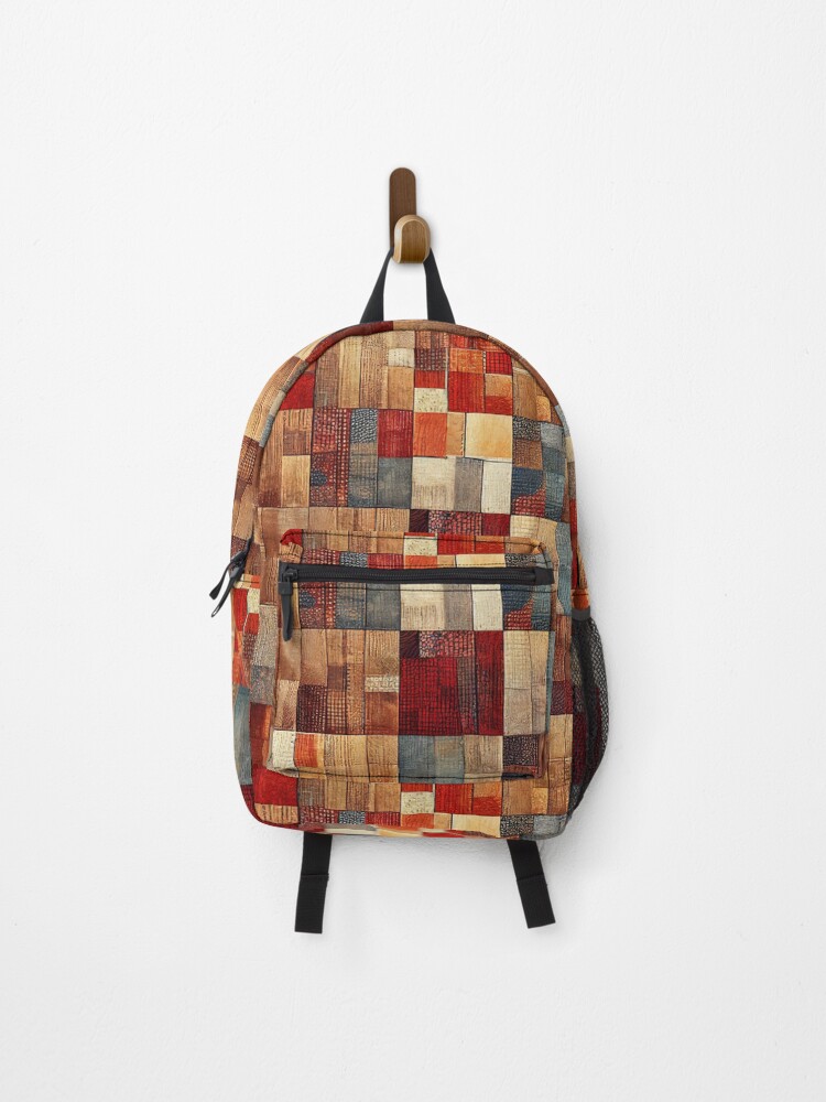 Thumbnail 1 of 3, Backpack, Rustic Patchwork designed and sold by BuraxisDesigns.