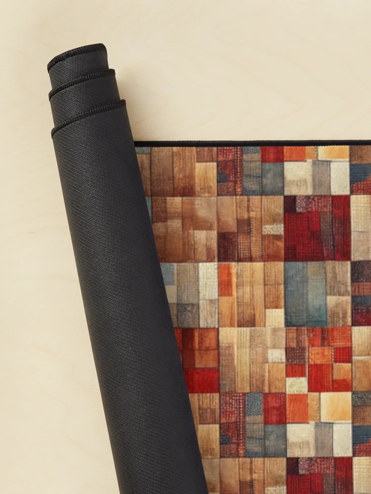 Thumbnail 2 of 5, Mouse Pad, Rustic Patchwork designed and sold by BuraxisDesigns.