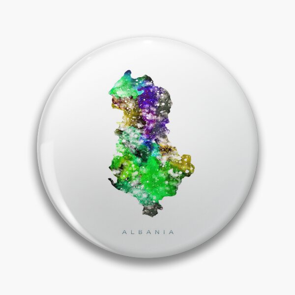 Item preview, Albania Map Watercolor Painting designed and sold by InkistPrints.