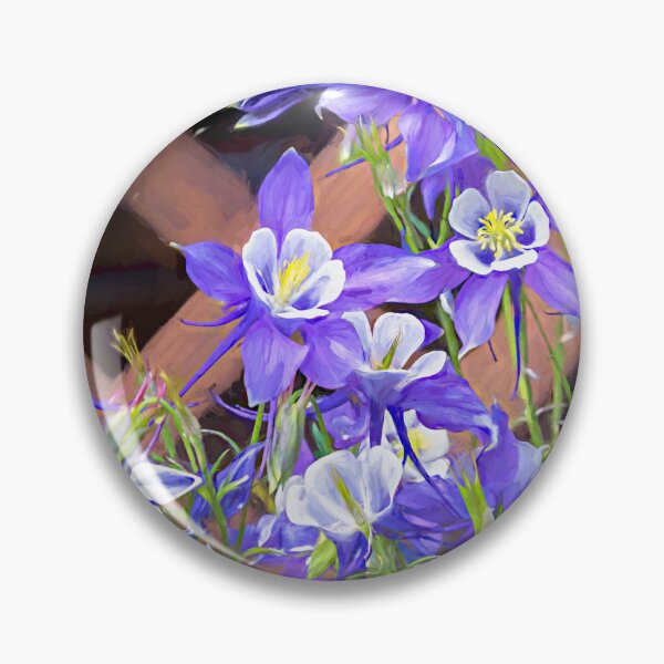 Item preview, Colorado Blue Columbine Painterly designed and sold by Debra Martz.