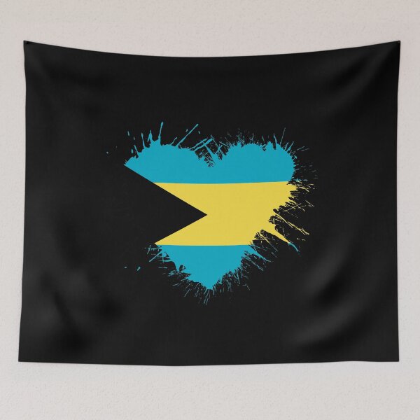 Item preview, Bahama's Heart Flag designed and sold by 1681830934131.