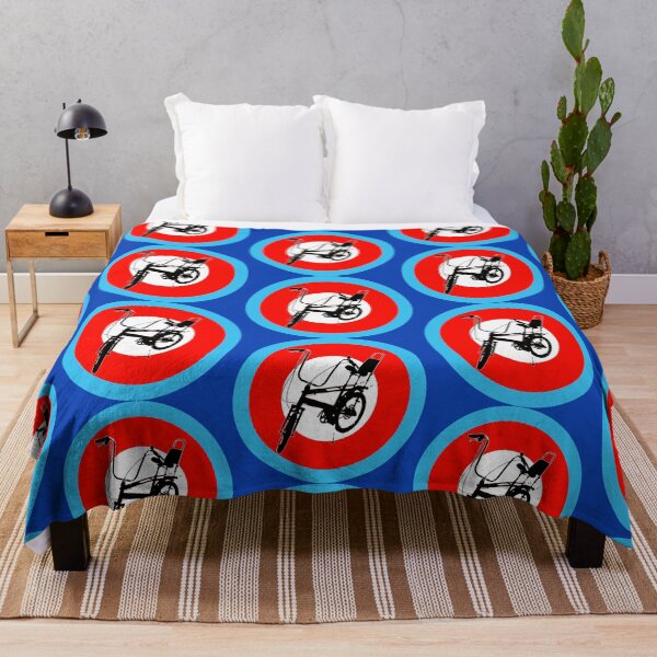 Artikelvorschau, Retro-Mod-Chopper-Design in Rot, Weiß und Blau entworfen und verkauft von ModSupporters.