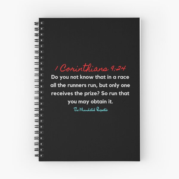 Item preview, Marathon Race Scripture Quote I Corinthians 9:24 - Black designed and sold by TheReporter1.