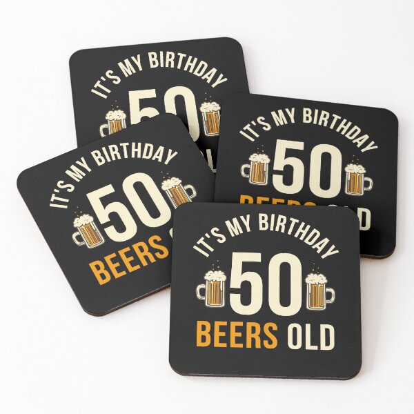 Item preview, It's My Birthday 50 Beers Old 50 Year Old Birthday Beer Lovers designed and sold by 27th-Tee.