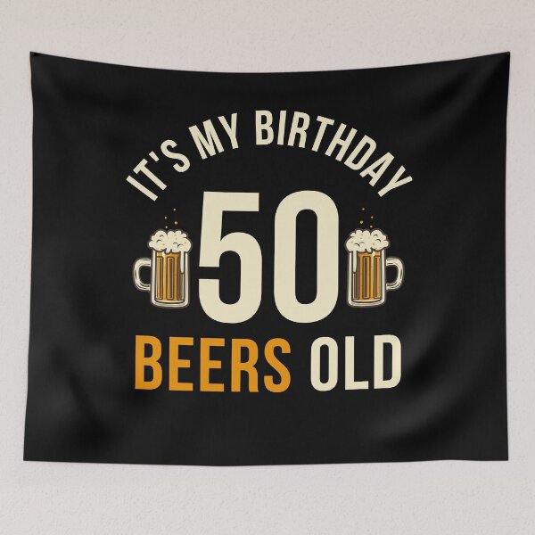 Item preview, It's My Birthday 50 Beers Old 50 Year Old Birthday Beer Lovers designed and sold by 27th-Tee.
