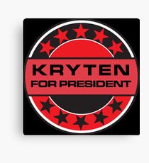 Kryten For President Canvas Print
