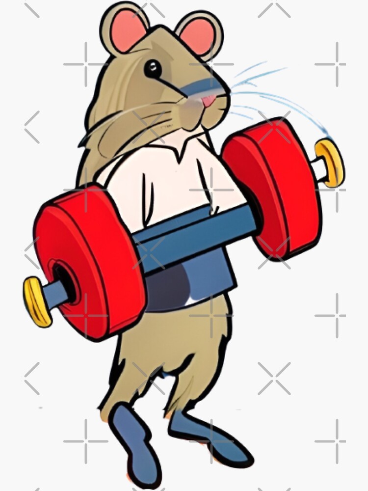 "Gym Rat" Sticker for Sale by DrGinandJuice Redbubble