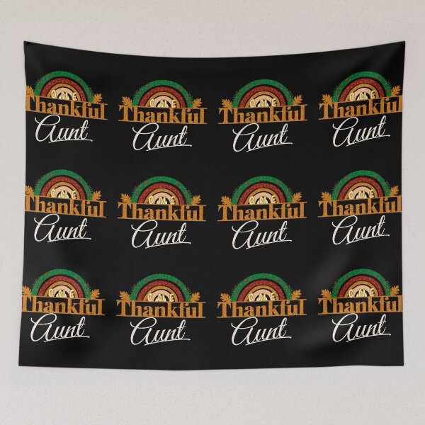 Item preview, One Thankful Aunt (Boho Rainbow 2) designed and sold by SimplyMe-Plus.