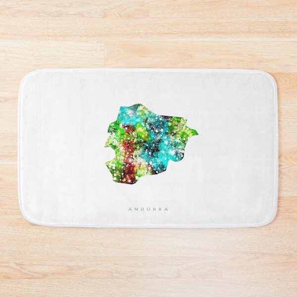 Item preview, Andorra Map Watercolor Painting designed and sold by InkistPrints.