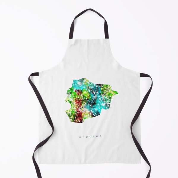 Item preview, Andorra Map Watercolor Painting designed and sold by InkistPrints.