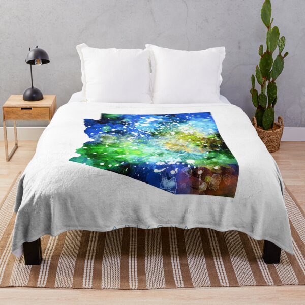Item preview, Arizona Map Watercolor Painting designed and sold by InkistPrints.