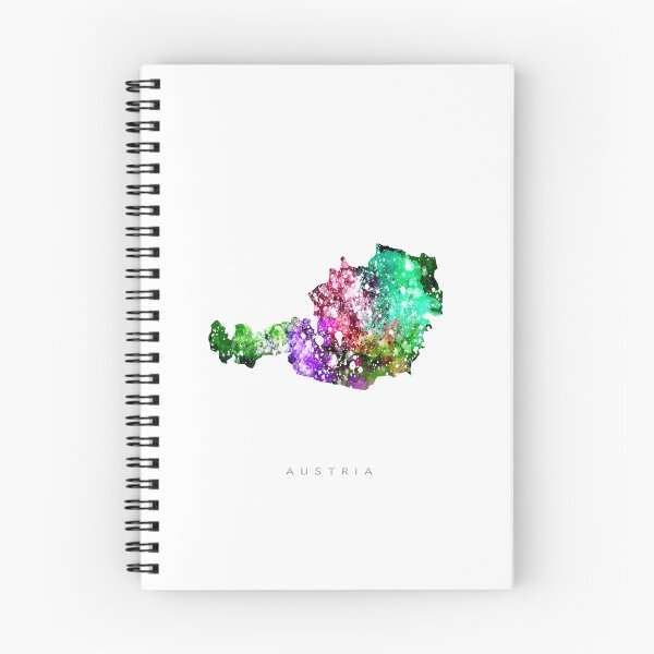 Item preview, Austria Map Watercolor Painting designed and sold by InkistPrints.