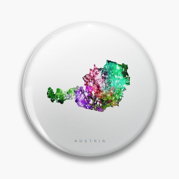 Item preview, Austria Map Watercolor Painting designed and sold by InkistPrints.