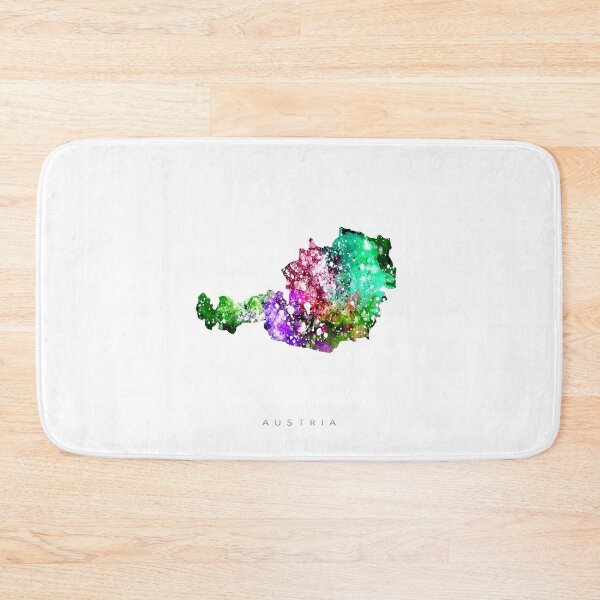Item preview, Austria Map Watercolor Painting designed and sold by InkistPrints.