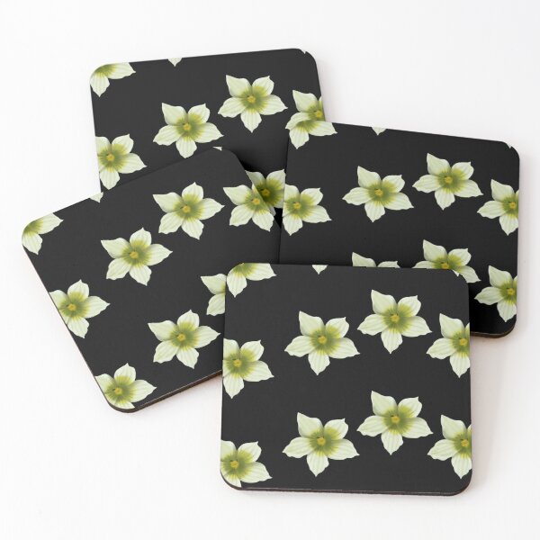 Item preview, Briony flower wave pattern on black  designed and sold by Encie-Designs.
