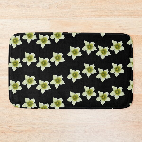 Item preview, Briony flower wave pattern on black  designed and sold by Encie-Designs.