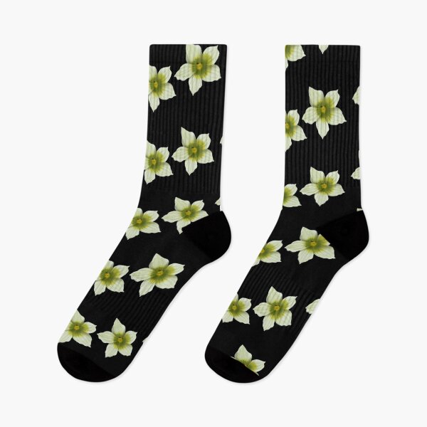 Item preview, Briony flower wave pattern on black  designed and sold by Encie-Designs.