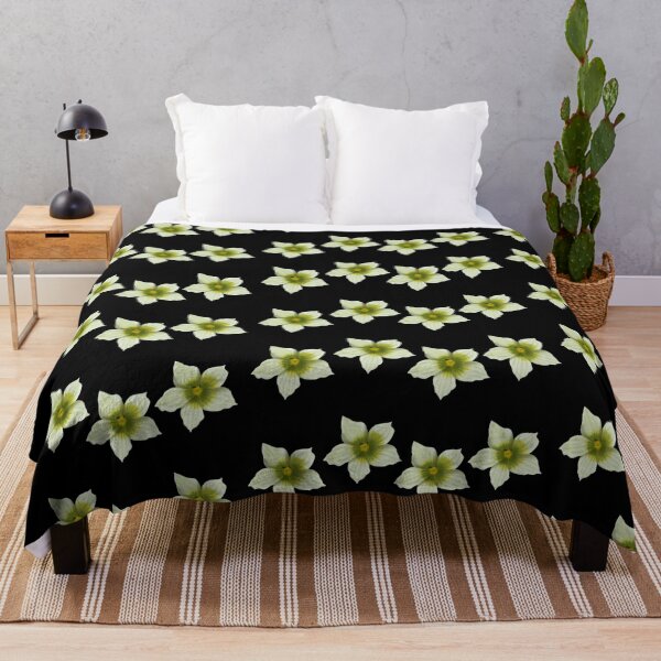 Item preview, Briony flower wave pattern on black  designed and sold by Encie-Designs.