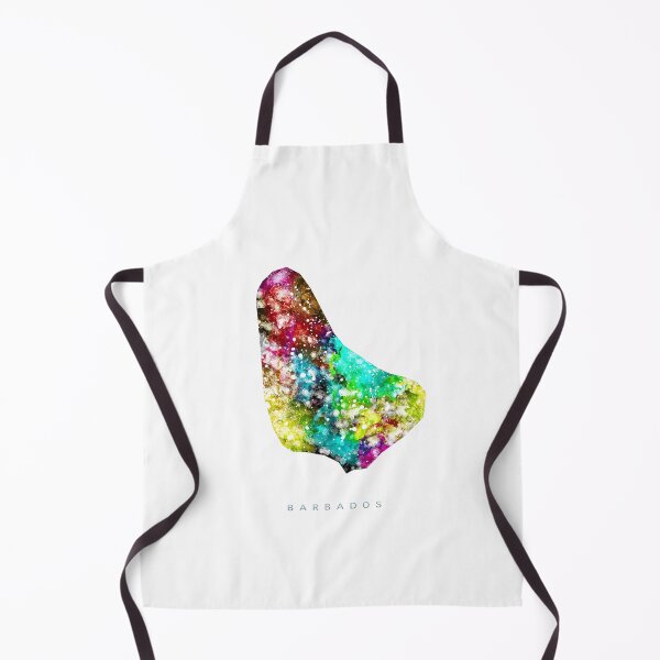 Item preview, Barbados Map Watercolor Painting designed and sold by InkistPrints.