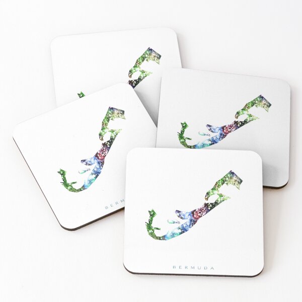 Item preview, Bermuda Map Watercolor Painting designed and sold by InkistPrints.