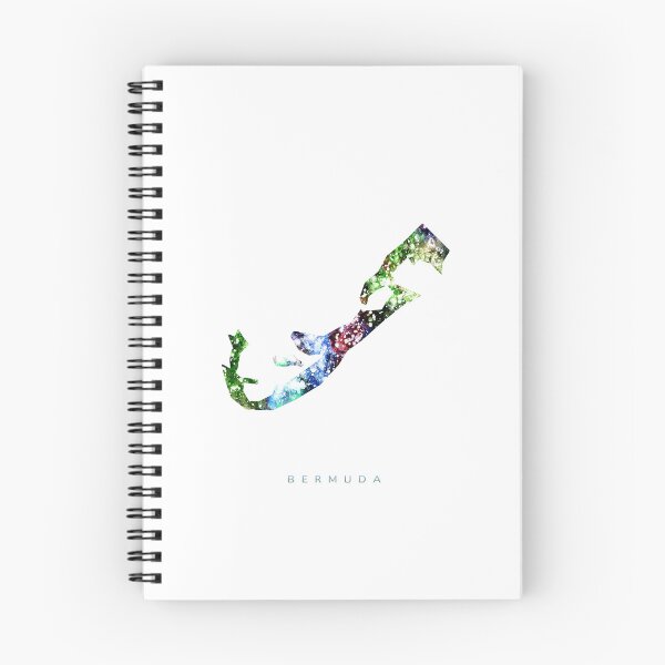 Item preview, Bermuda Map Watercolor Painting designed and sold by InkistPrints.