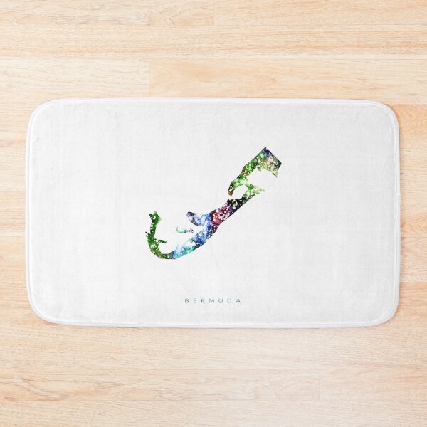Item preview, Bermuda Map Watercolor Painting designed and sold by InkistPrints.
