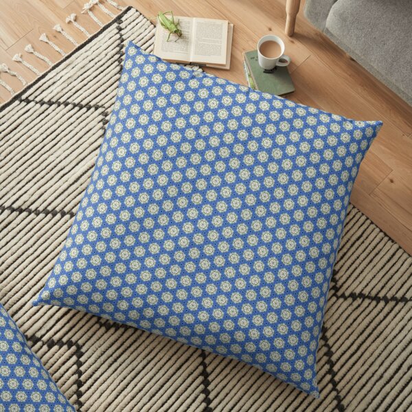 Les flocons bleus Coussin de sol