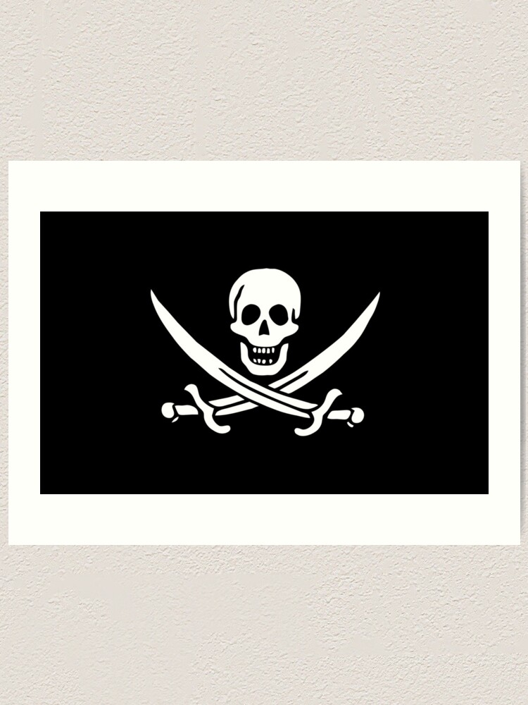 Pirate Flag Skull and Crossed Swords by Chillee Wilson Sticker for Sale by  ChilleeWilson