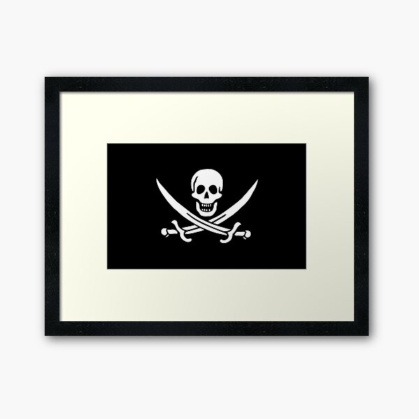Artikel-Vorschau von Piratenflagge - Calico Jack, designt und verkauft von PingusTees.
