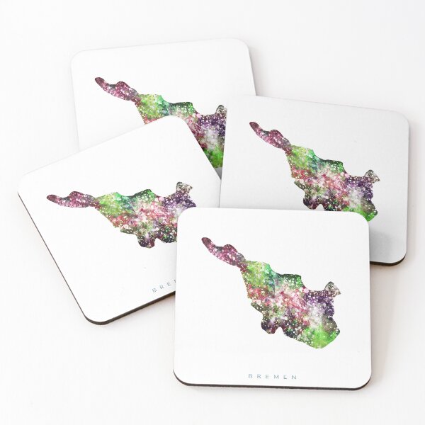 Item preview, Bremen Map Watercolor Painting designed and sold by InkistPrints.